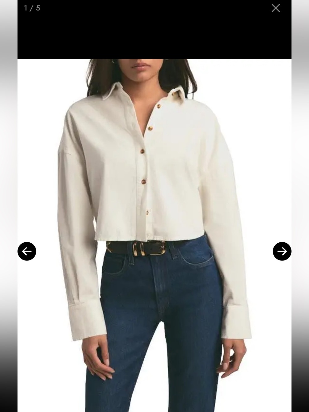 Favorite Daughter cropped Corduroy Top